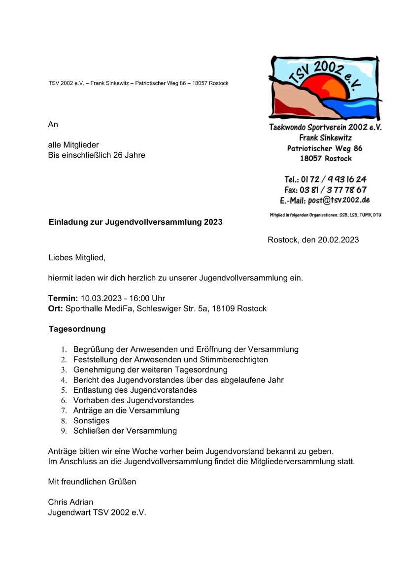 2023 Jugendvollversammlung